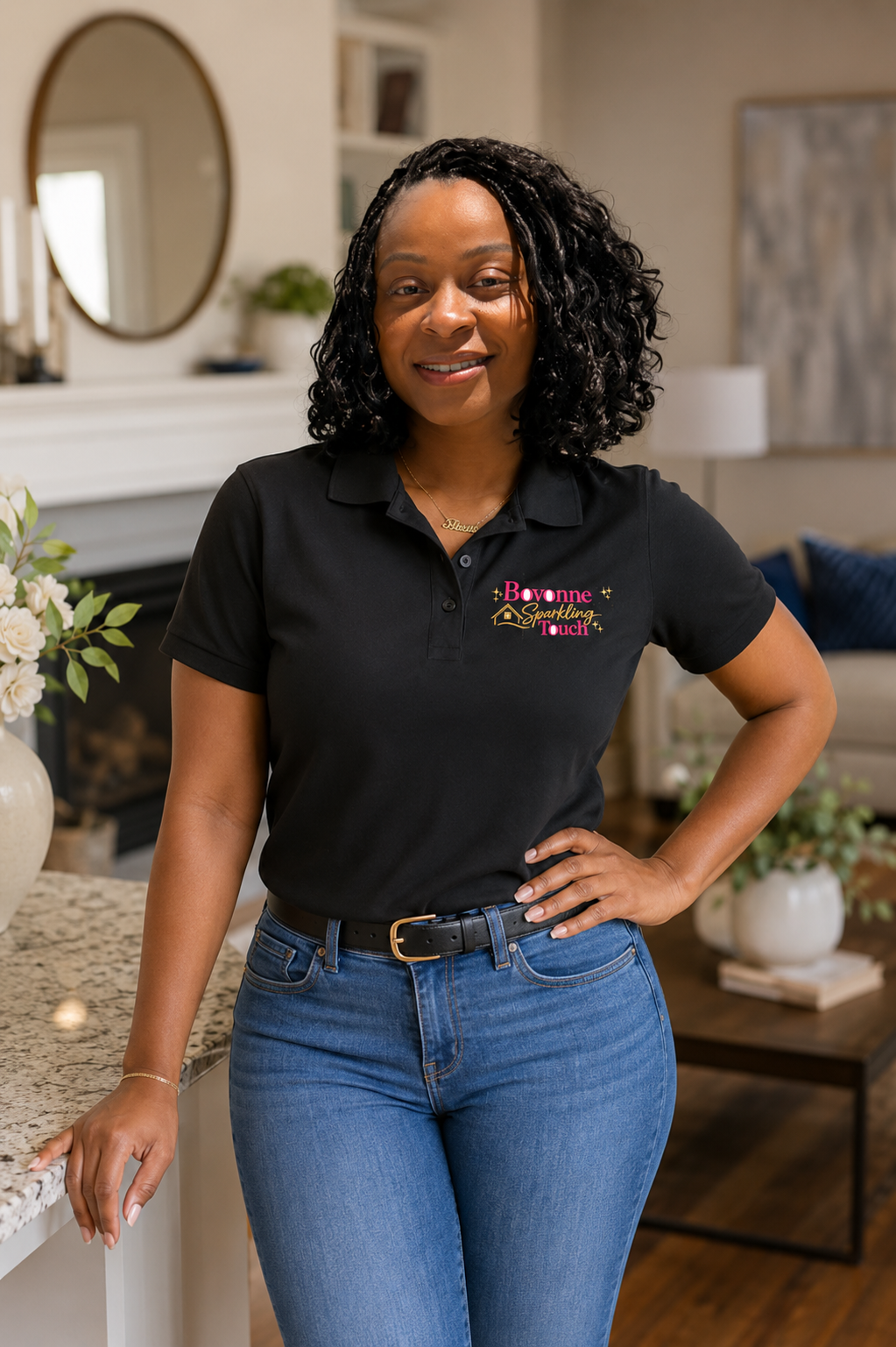 Bovonne Sparkling Touch owner providing professional house cleaning in Baltimore, MD